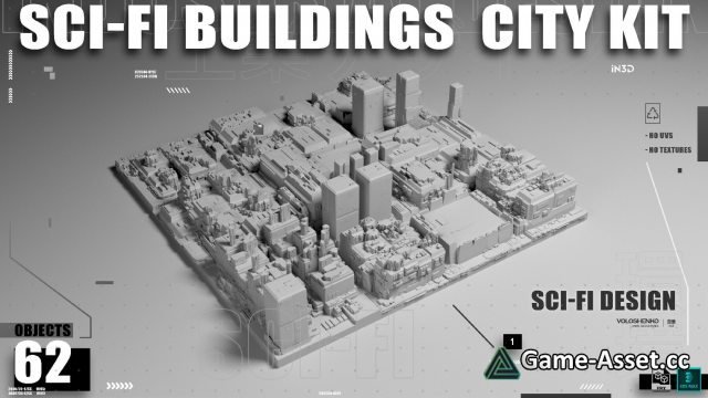 3D-Models – SCI-FI BUILDINGS CITY KIT