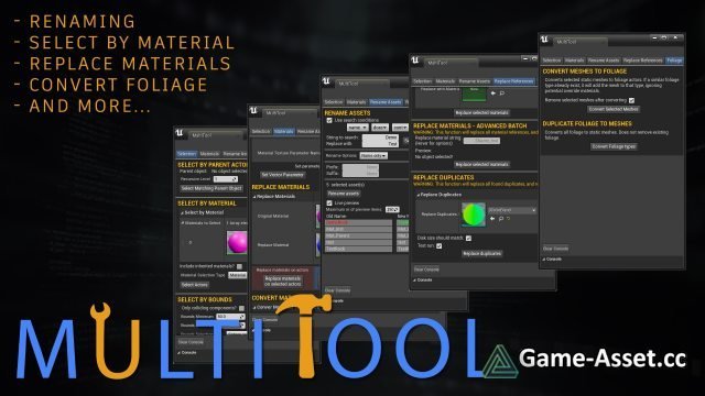 MultiTool - Quick batch operations on assets