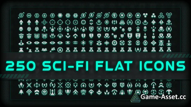 250 Sci-fi Flat Icons