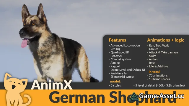 AnimX: German Shepherd