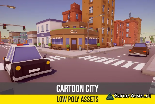 Cartoon Low Poly City Pack