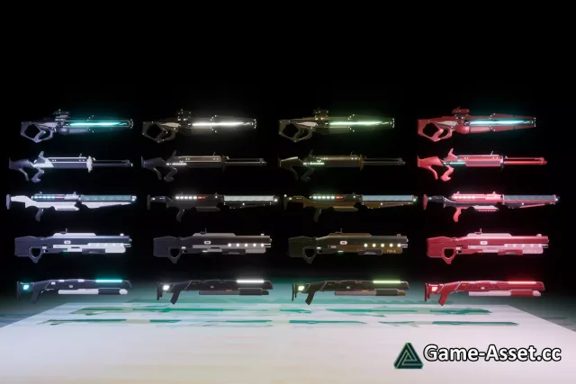 Futuristic Weapons Pack #1