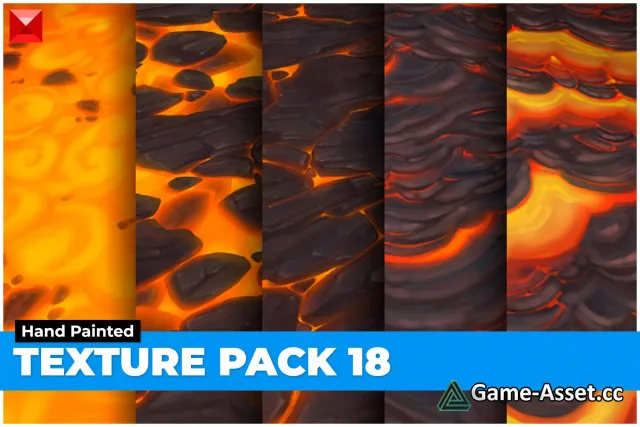 Lava Texture Pack 18 Hand Painted