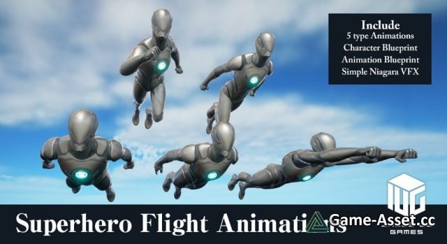 Superhero Flight Animations