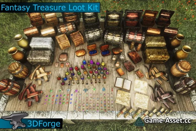 Fantasy Treasure Loot Kit